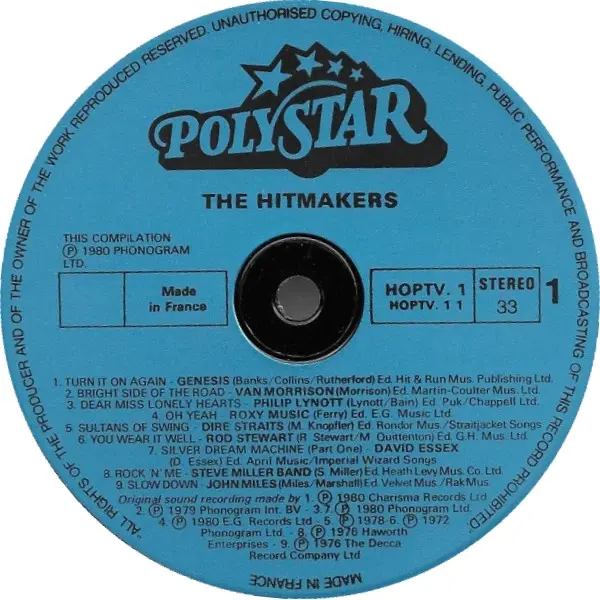 The Hitmakers Vinyl LP Album (LP Record) - NM/VG+ - Classical33.co.uk