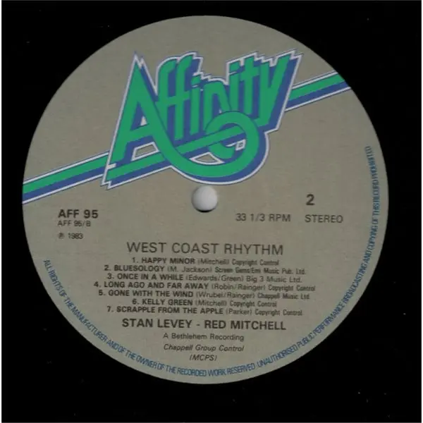 Stan Levey / Red Mitchell - West Coast Rhythm Vinyl LP (LP Record, Compilation) - M/NM - Classical33.co.uk
