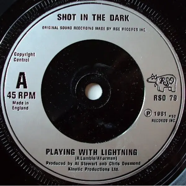 Shot In The Dark - Playing With Lightning 7 Inch Vinyl Single (7 Inch Record) - NM/Generic - Classical33.co.uk