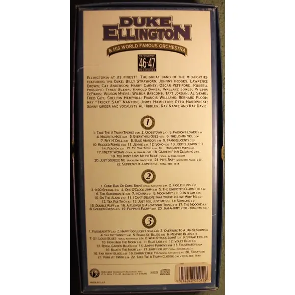 Duke Ellington and His World Famous Orchestra - The "Collection" '46-47 Recordings (3xCD, Compilation + Box) - NM/VG+ - Classical33.co.uk