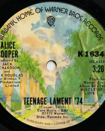 Alice Cooper - Teenage Lament '74 7 Inch Vinyl Single (7 Inch Record) - VG+/Generic - Classical33.co.uk