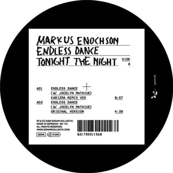 Markus Enochson - Endless Dance / Tonight The Night - All City Records
