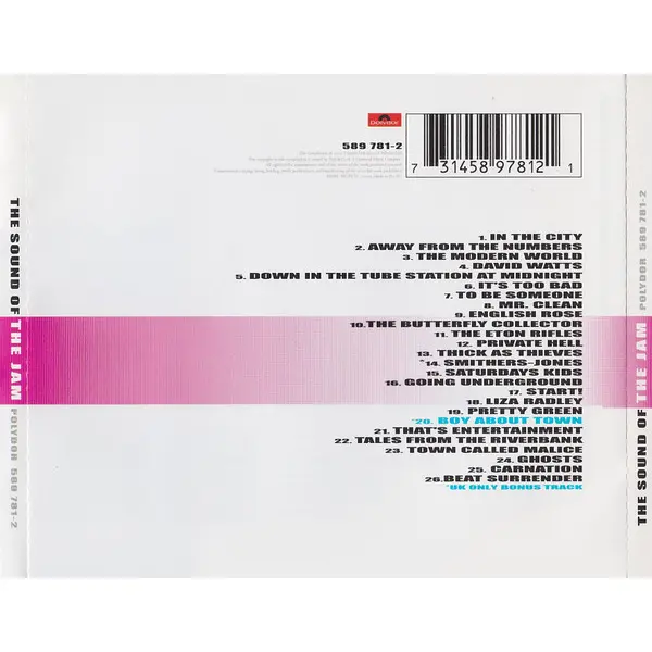 The Jam - The Sound Of The Jam (CD, Compilation, Special Edition) - VG+/VG+ - Classical33.co.uk