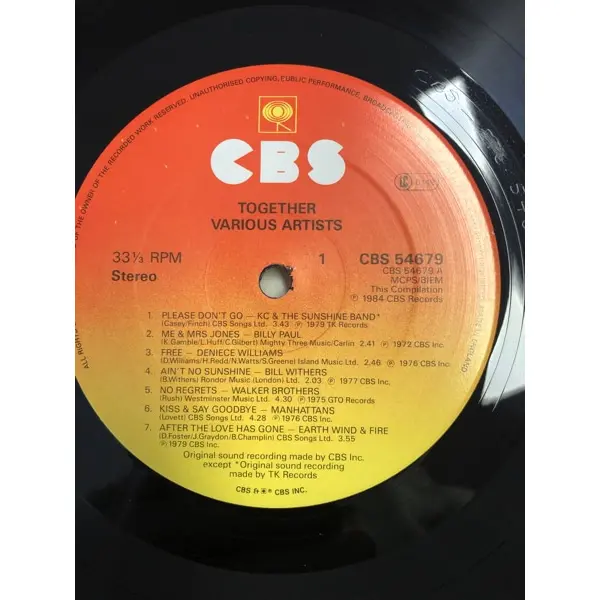 Together The Love Song Collection Vinyl LP (LP, Album, Compilation) - NM/No Cover - Classical33.co.uk