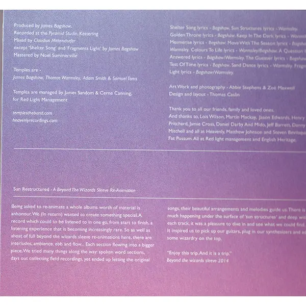 Temples - Sun Structures (CD, Album + CD, Album, Mixed + Dlx) - NM/NM - Classical33.co.uk