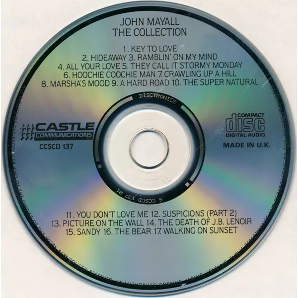 John Mayall - The Collection (CD, Compilation) - VG+/VG+ - Classical33.co.uk