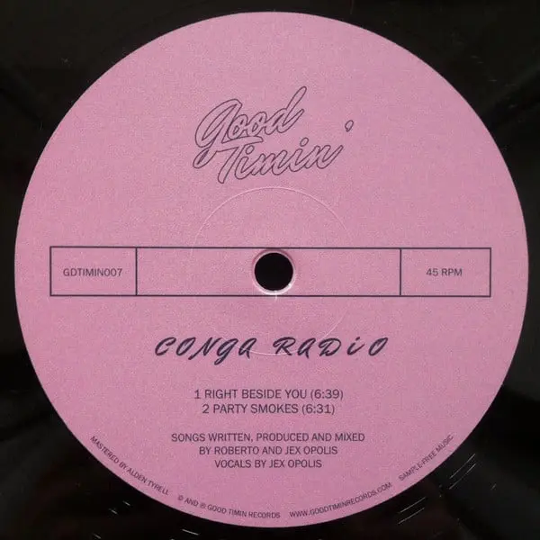 Conga Radio - Right Beside You - All City Records