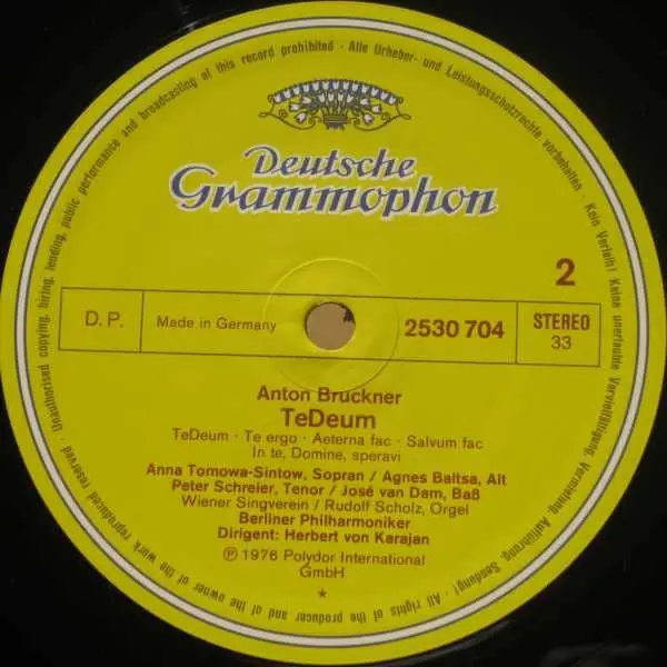 Mozart / Bruckner - Herbert von Karajan - Krönungsmesse / Te Deum Vinyl LP (LP Record, Album) - NM/NM - Classical33.co.uk
