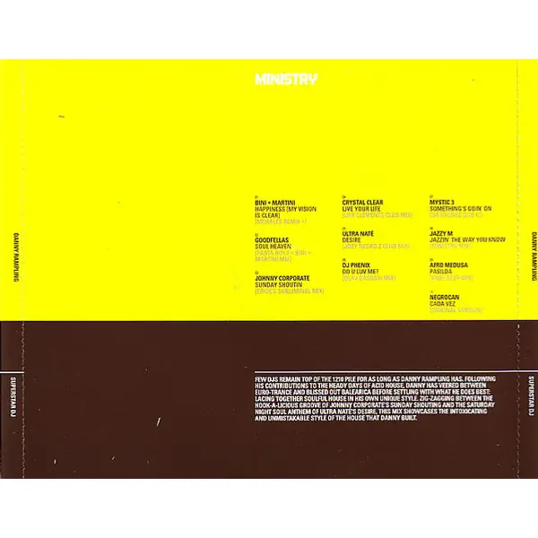 Danny Rampling - Ministry Presents Superstar DJs: Danny Rampling (CD, Compilation, Mixed) - NM/NM - Classical33.co.uk