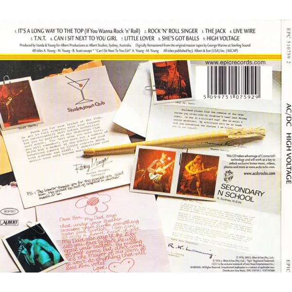 AC/DC - High Voltage (CD, Album, Digipak) - VG+/VG+ - Classical33.co.uk