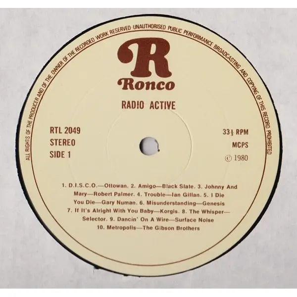 Radio Active Vinyl LP (LP Record, Compilation) - NM/VG+ - Classical33.co.uk