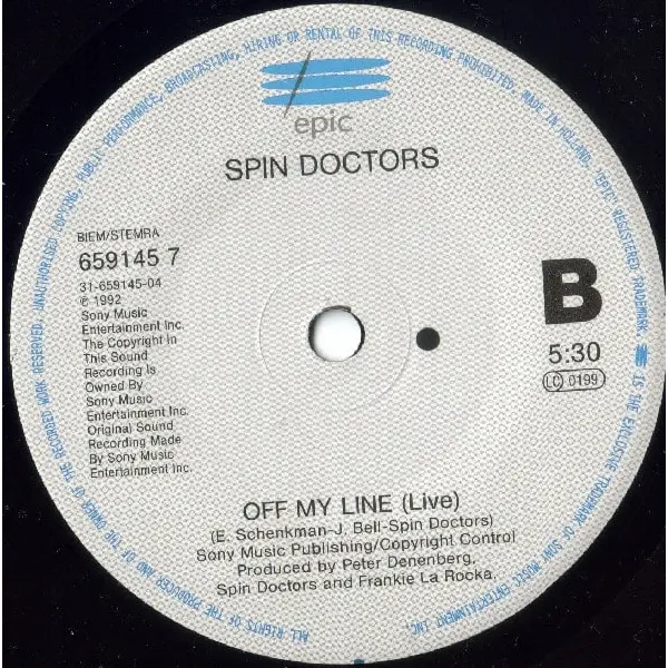 Spin Doctors - Two Princes 7 Inch Vinyl Single (7 Inch Record) - NM/NM - Classical33.co.uk