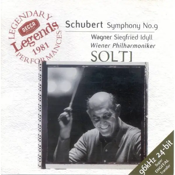 Schubert / Wagner – Wiener Philharmoniker, Sir Georg Solti - Symphony No. 9 In C Major "Great" / Siegfried Idyll (CD, Compilation) - NM/NM - Classical33.co.uk