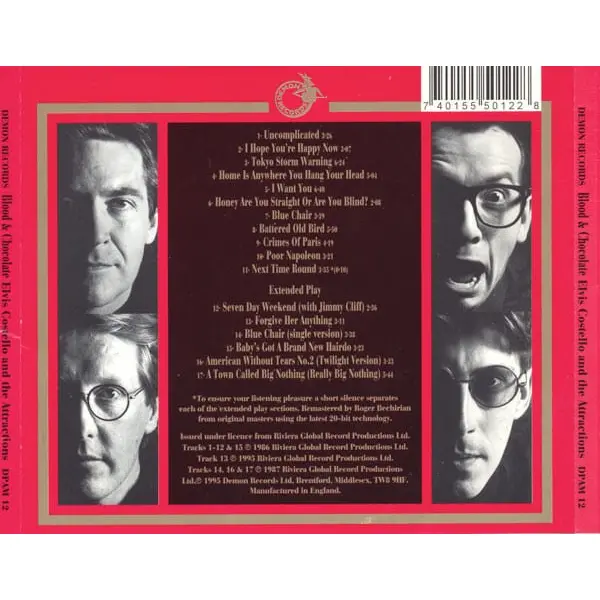 Elvis Costello And The Attractions - Blood and Chocolate (CD, Album) - VG+/VG+ - Classical33.co.uk