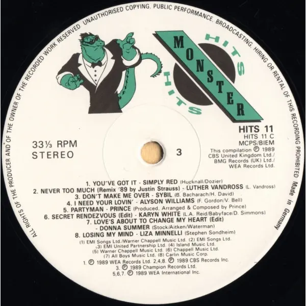 Monster Hits Vinyl LP (2xLP Record, Compilation) - VG+/VG+ - Classical33.co.uk