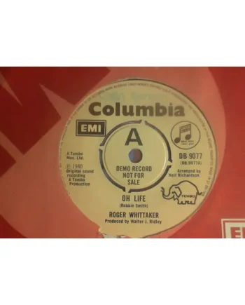 Roger Whittaker - Oh Life 7 Inch Vinyl Single (7 Inch Record, Promo) (Jukebox Record) - NM/VG+ - Classical33.co.uk