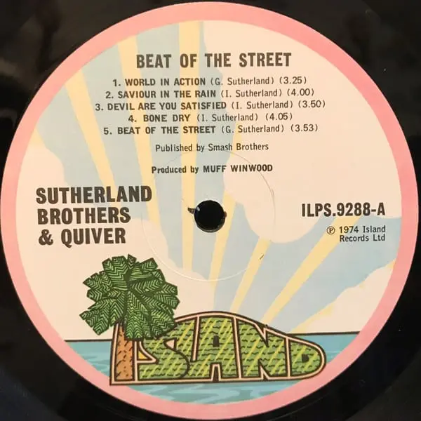 Sutherland Brothersand Quiver - Beat Of The Street Vinyl LP (LP Record, Album, Gatefold) - NM/VG+ - Classical33.co.uk