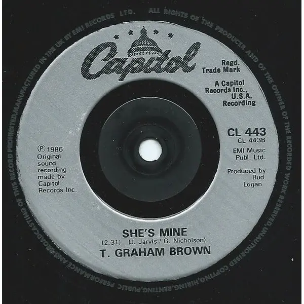 T. Graham Brown - Say When 7 Inch Vinyl Single (7 Inch Record) - M/NM - Classical33.co.uk