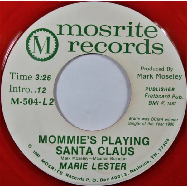 Marie Lester - Mommie's Playing Santa Claus 7 Inch Vinyl Single (7 Inch Record, Promo) (Jukebox Record) - NM/Generic - Classical33.co.uk
