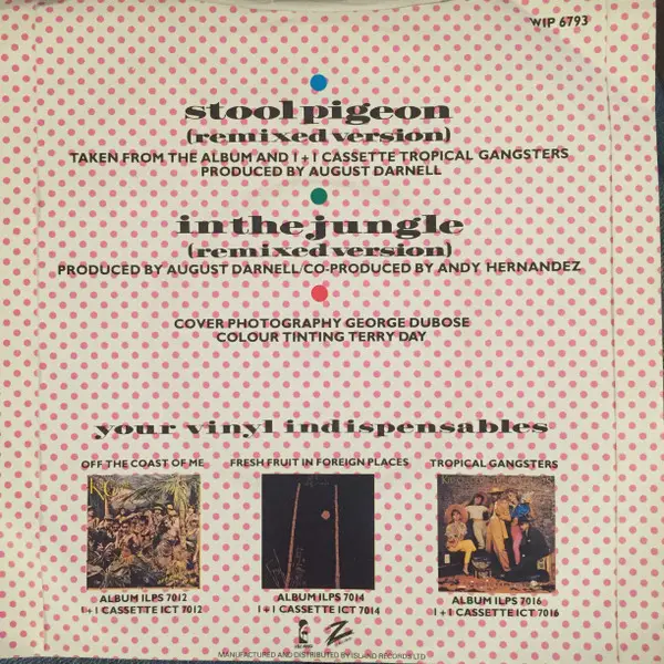 Kid Creole And The Coconuts - Stool Pigeon 7 Inch Vinyl Single (7 Inch Record) - NM/VG+ - Classical33.co.uk