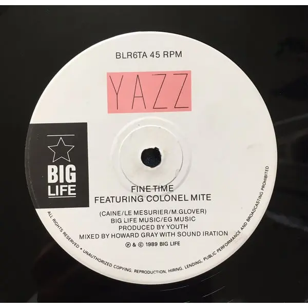 Yazz - Fine Time 12 Inch Vinyl Single (12 Inch Record) - VG/VG - Classical33.co.uk