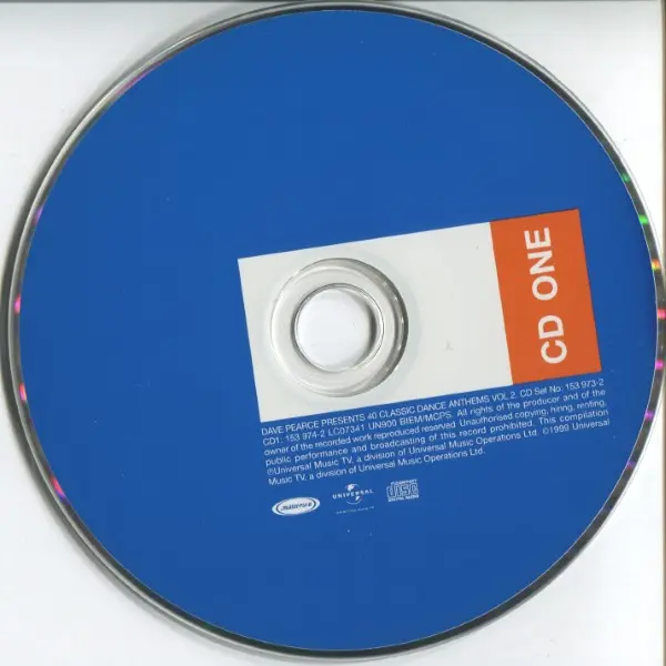 Dave Pearce - 40 Classic Dance Anthems Vol 2 (2xCD, Compilation) - VG+/VG+ - Classical33.co.uk