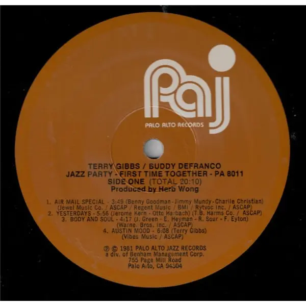 Terry Gibbs / Buddy De Franco - Jazz Party - First Time Together Vinyl LP (LP Record, Album, Gatefold) - M/M - Classical33.co.uk