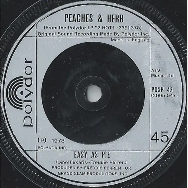 Peaches and Herb - Reunited 7 Inch Vinyl Single (7 Inch Record) - NM/Generic - Classical33.co.uk