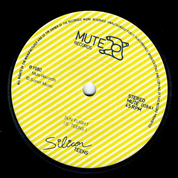 Silicon Teens - Just Like Eddie / Sun Flight 7 Inch Vinyl Single (7 Inch Record) - NM/VG+ - Classical33.co.uk