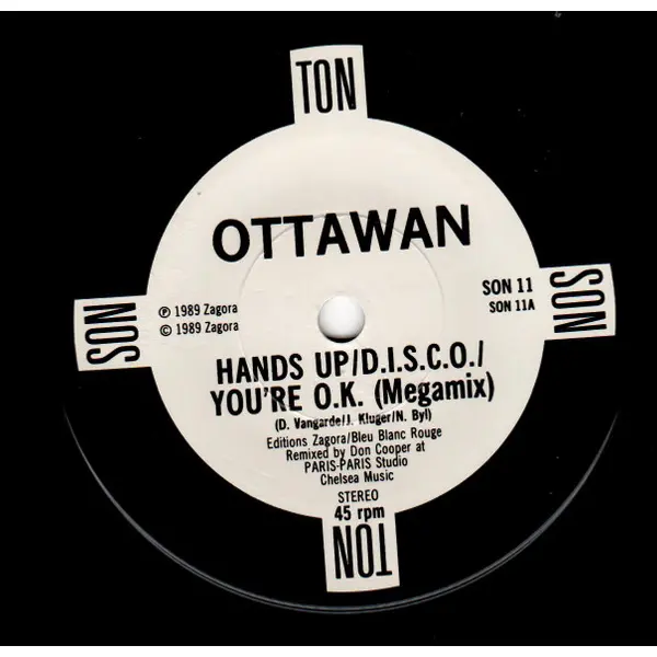Ottawan - Megamix 7 Inch Vinyl Single (7 Inch Record) - NM/NM - Classical33.co.uk