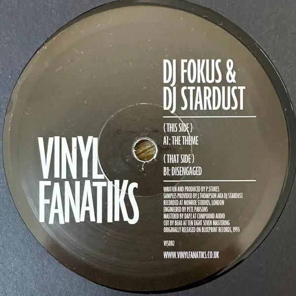 Fokus & DJ Stardust (2) - The Theme / Disengaged - All City Records