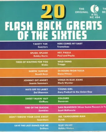 20 Flash Back Greats Of The Sixties Vinyl LP (LP Record, Compilaition, Mono) - VG+/VG+ - Classical33.co.uk