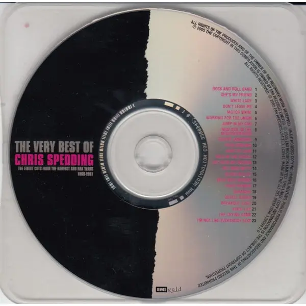 Chris Spedding - The Very Best Of Chris Spedding (The Finest Cuts From Harvest And RAK Years 1969-1981) (CD, Compilation) - NM/NM - Classical33.co.uk