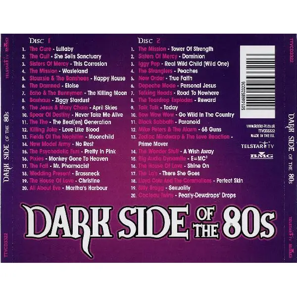 Dark Side Of The 80s (2xCD, Compilation) - VG+/VG+ - Classical33.co.uk