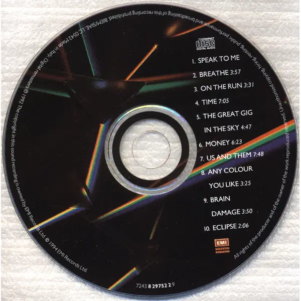 Pink Floyd - The Dark Side Of The Moon (CD, Album) - VG+/VG+ - Classical33.co.uk