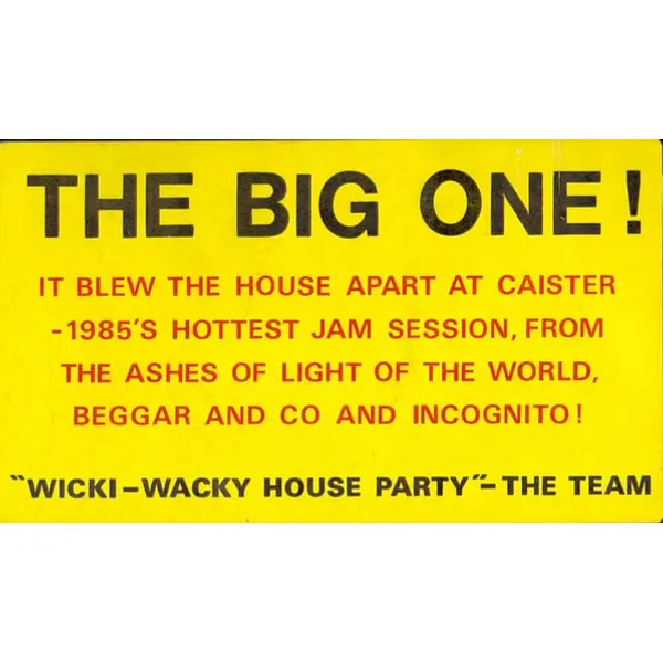 The Team - Wicki Wacky House Party 12 Inch Vinyl Single (12 Inch Record) - M/NM - Classical33.co.uk