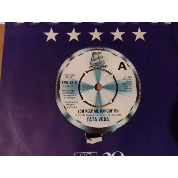 Tata Vega - You Keep Me Hangin' On 7 Inch Vinyl Single (7 Inch Record) (Jukebox Record) - NM/VG+ - Classical33.co.uk