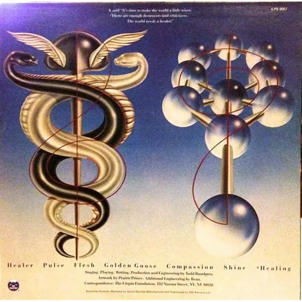 Todd Rundgren - Healing Vinyl LP (LP Record, Album) - VG+/VG - Classical33.co.uk