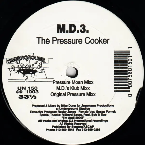 MD III - The Pressure Cooker / Use Me Up - All City Records