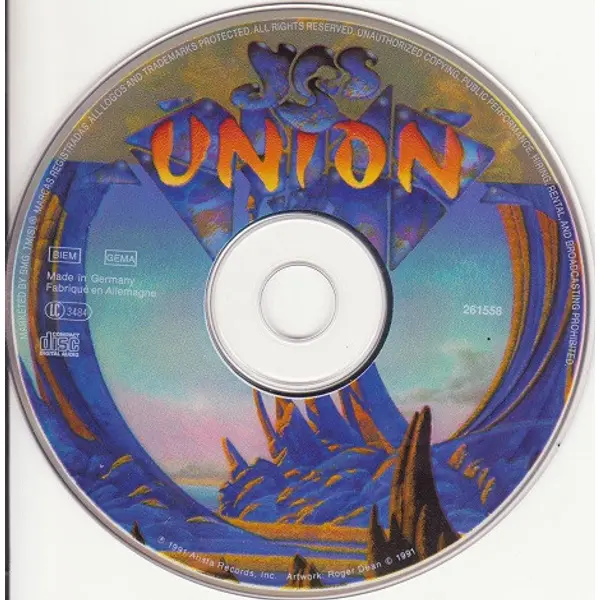 Yes - Union (CD, Album) - NM/NM - Classical33.co.uk