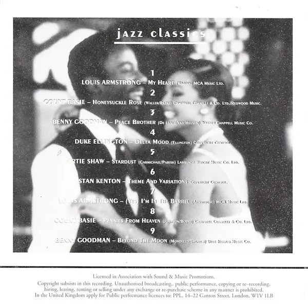 Jazz Classics (CD, Compilation) - NM/NM - Classical33.co.uk