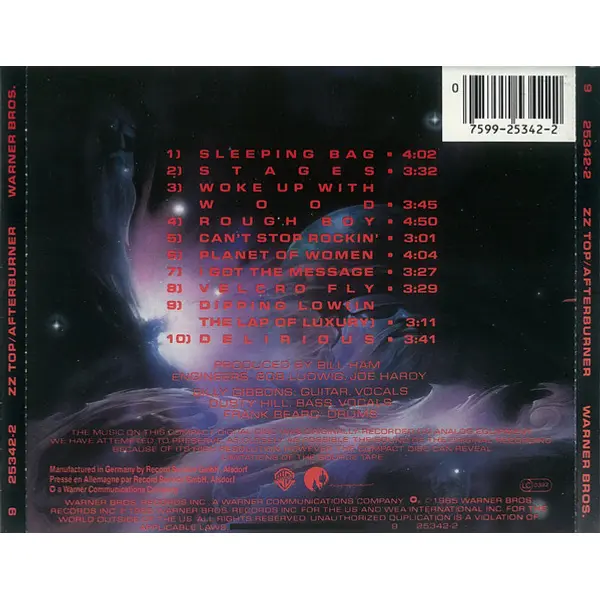 ZZ Top - Afterburner (CD, Album) - NM/NM - Classical33.co.uk