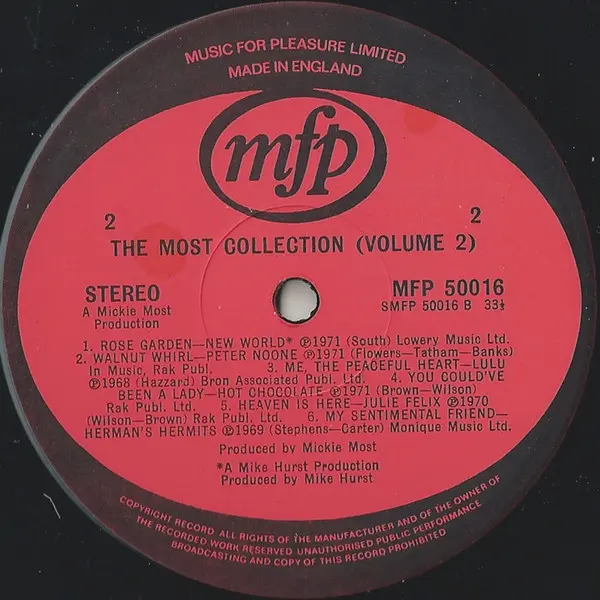 The Most Collection (Volume 2) Vinyl LP Compilation (LP Record) - VG+/VG+ - Classical33.co.uk