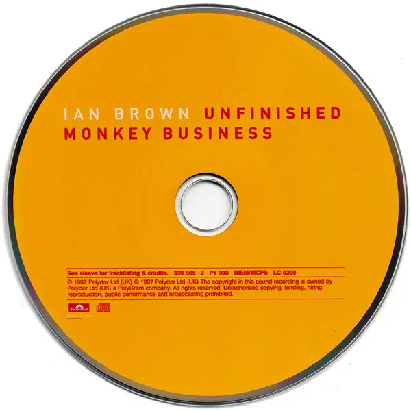 Ian Brown - Unfinished Monkey Business (CD, Album) - VG+/NM - Classical33.co.uk