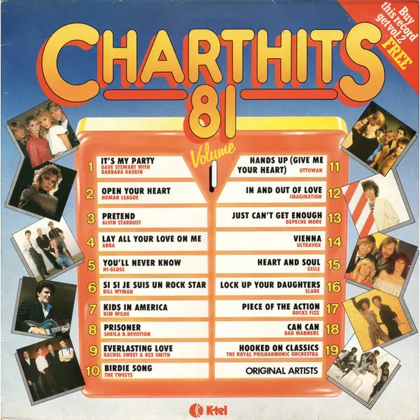 Chart Hits 81 Volume 1 Vinyl LP Album (LP Record) - VG+/VG+ - Classical33.co.uk