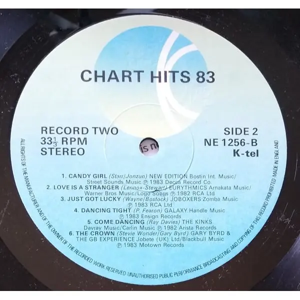 Chart Hits 83 Vol 2 Vinyl LP (LP Record, Compilation) - VG+/VG+ - Classical33.co.uk