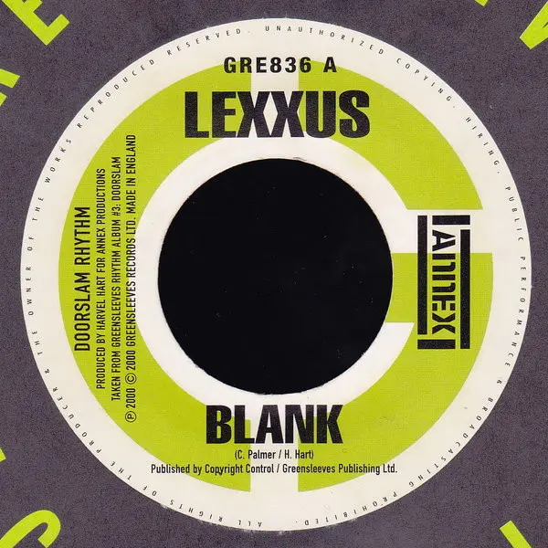 Lexxus / Kiprich - Blank / Badness - All City Records