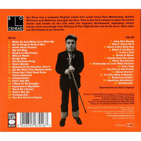 Ian Dury - Reasons To Be Cheerful: The Best Of Ian Dury (2xCD, Compilation) - NM/NM - Classical33.co.uk