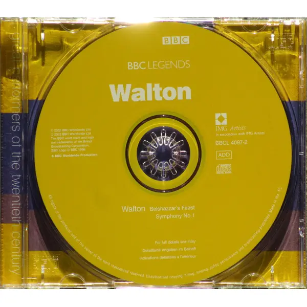 Sir William Walton - Royal Philharmonic Orchestra • BBC Symphony Orchestra and BBC Symphony Chorus • Donald McIntyre • The Choir Of Christ Church Cathedral • Sir William Walton - Belshazzar's Feast • Symphony No.1 (CD, Compilation, Mono) - NM/NM - Classical33.co.uk