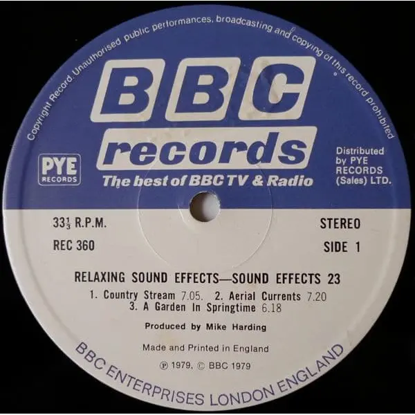 Relaxing Sounds (Sound Effects Vol. 23) Vinyl LP (LP Record) - NM/NM - Classical33.co.uk